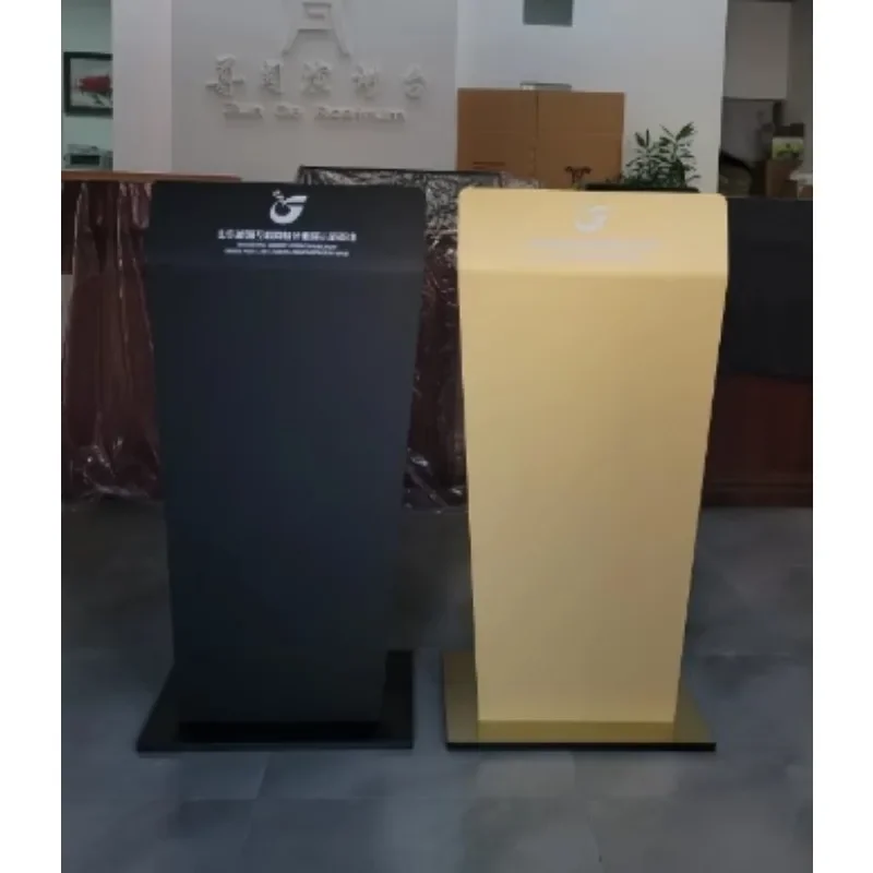 Podium High-end Acrylic Podium Conference Room Podium Hotel Welcome Reception Desk Shopping Guide Desk Customization image 4