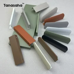 Morandi Color Hidden Handle for Furniture Kitchen Cupboard Pulls Aluminum Alloy Closets Cabinet Long Handles Dresser Drawer Knob