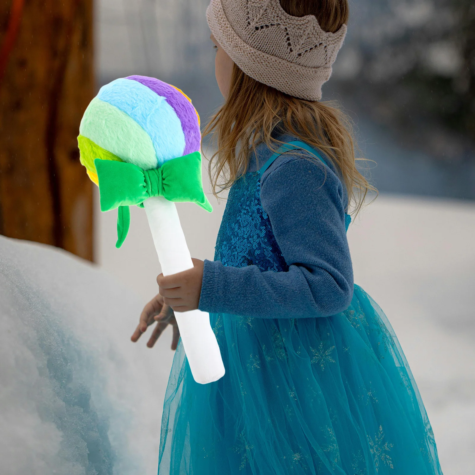 

Lollipop Cushion Bowknot Round Ball Colorful Soft Comfortable Pillow Kids Photography Prop Bedroom Living Room Decoration