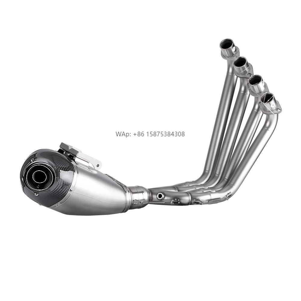 New CB650R Motorcycle Full System Exhaust Modified Front Middle Link Pipe Muffler for CBR650R CBR650F Condition New
