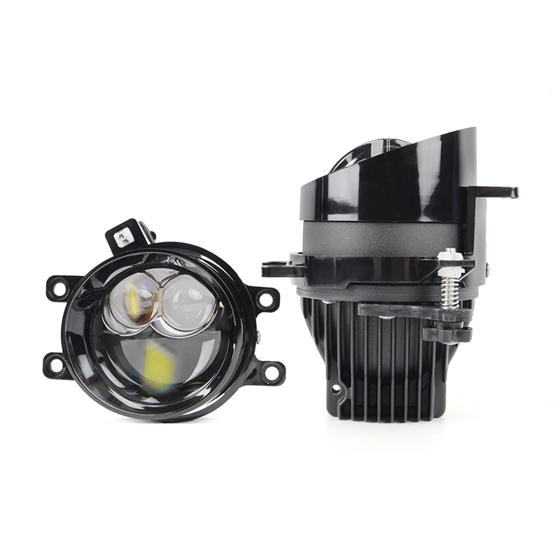 

White yellow light 6000K3000K led fog lights 3.0 bi led projector lens H11 headlight for Toyota Nissan laser fog lamp waterproof