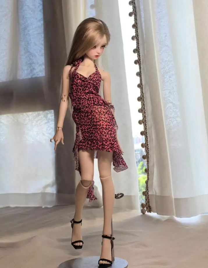 D09-P809 children handmade toy 1/4 1/3 big girl uncle BJD/SD Doll shoes Bow tie high heels buckle shoes 1pair