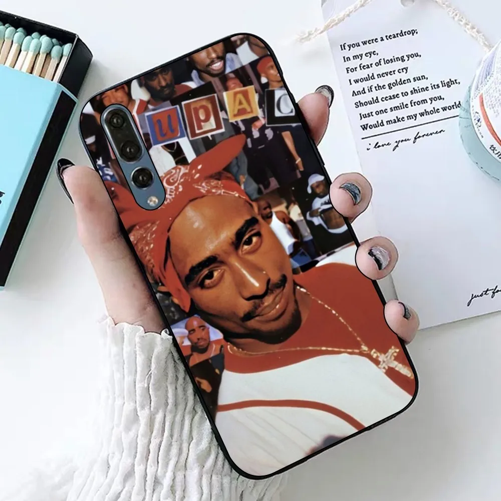 Rapper 2Pac Tupac Shakur Phone Case For Huawei P 8 9 10 20 30 40 50 Pro Lite Psmart Honor 10 lite 70 Mate 20lite