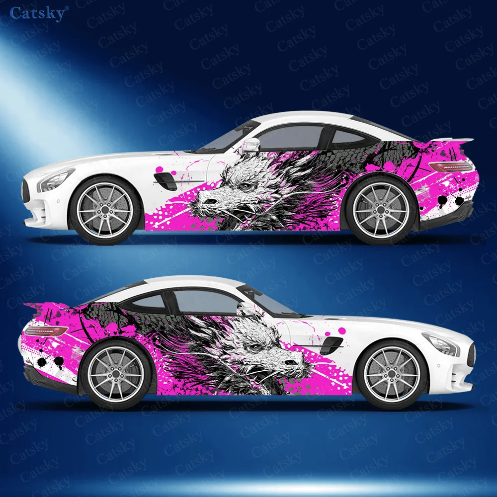 

Dragon Splash Special Car Side Sticker Decoration, PVC Waterproof Scratch Resistant Decal, Car Protection, Auto Accessories Gift