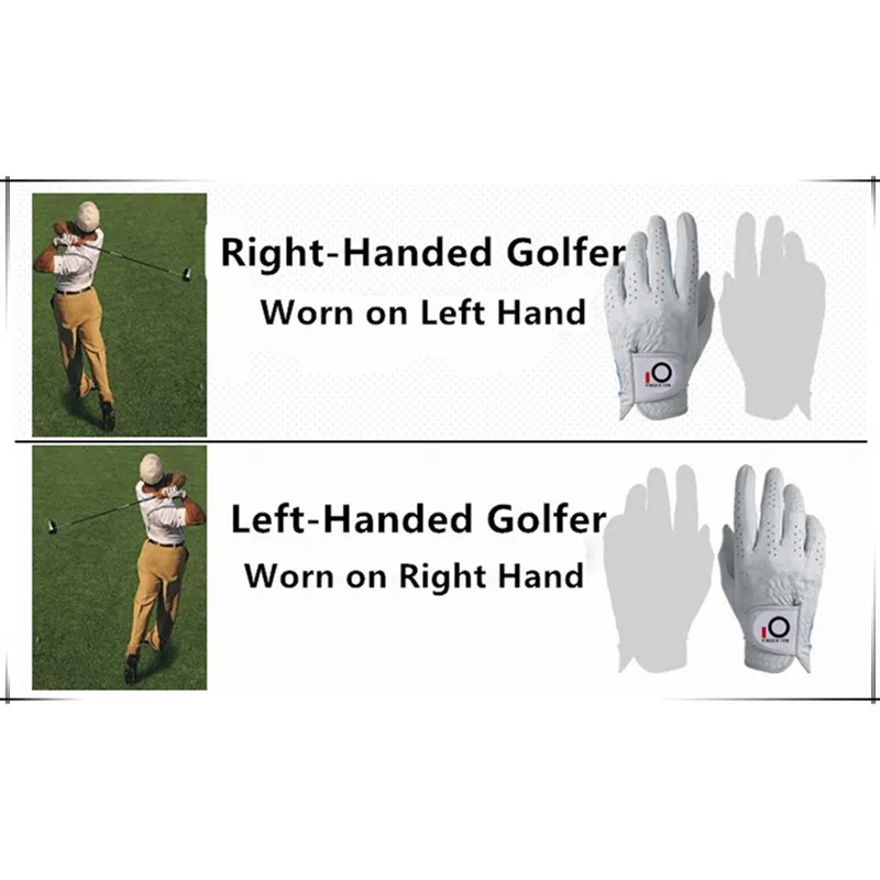 Left Right Hand Golf Gloves Men Cabretta Leather Breathable with Ball Marker Summber Glove S M ML L XL All Weather Drop Shipping