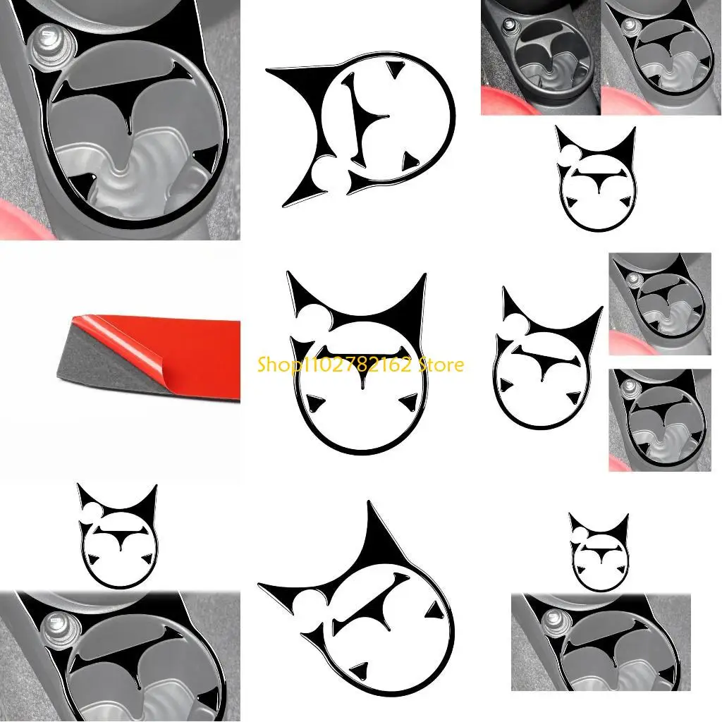 

547B Car Stickers Trim Car Interior Stickers Resin Stickers Cover Trim Center Console Stickers Stylish Stickers for 500