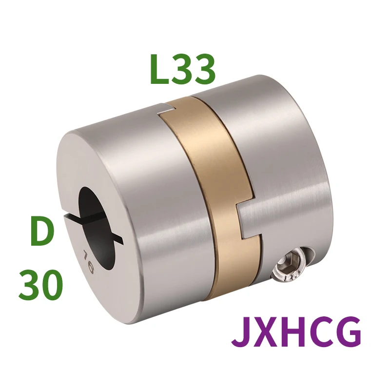 

JXHCGstainless steel D30L33cross slider coupling High precision motor rod aluminum bronze pad adjustment eccentric coupling