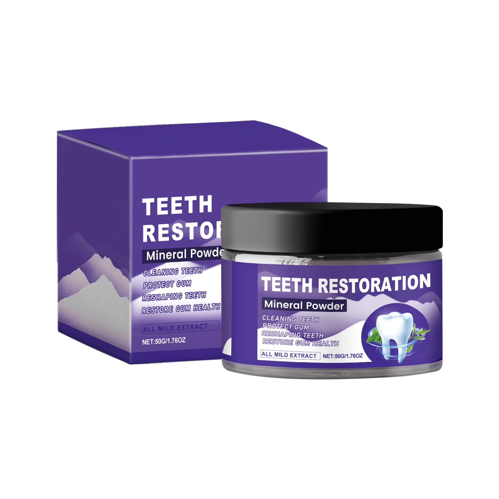 المنثول بليتش العناية بالأسنان مسحوق التنظيف العميق لوحة الأسنان نفس منعش تعزيز الأسنان المينا إزالة الروائح الكريهة لطيف العناية بالفم مسحوق #2