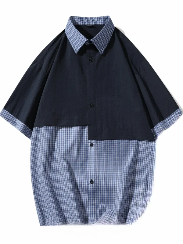 

Casual ort Sve irt for Boys Summer New Sle Trendy High And Middle School Students Breathable Nylon Fiber Polyester