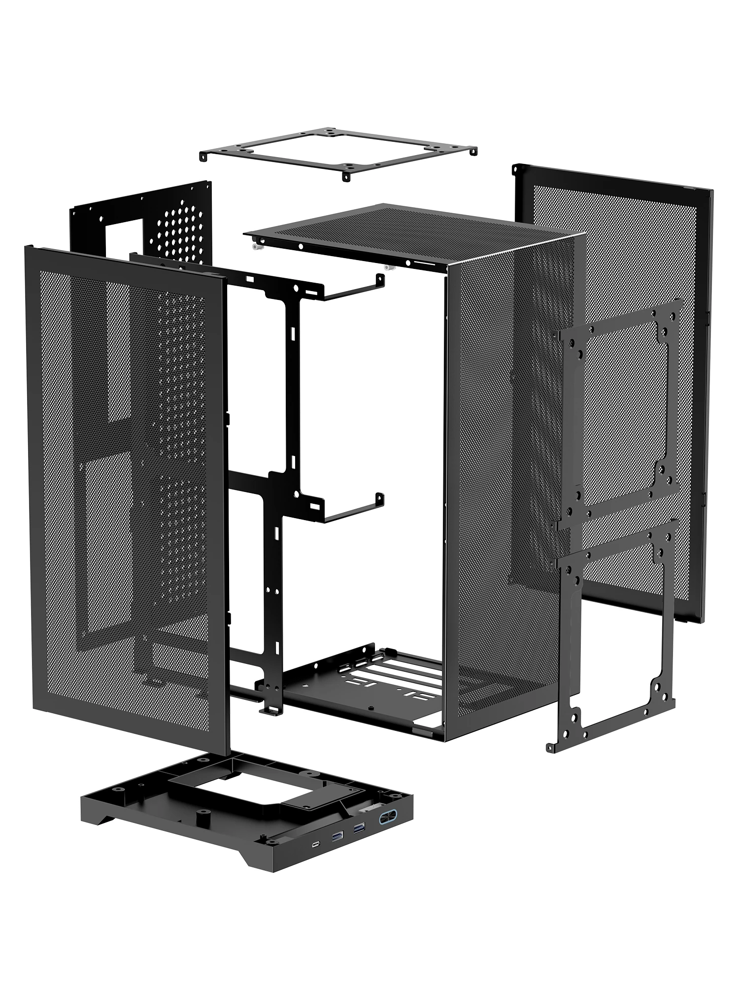 ShinySnake L400 Mesh ITX Case: 12.1L, 350mm GPU, ATX PSU, PCIe