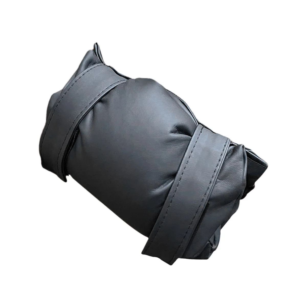 Insulated Outside Tap Cover Winter Frost Protector Outdoor Weather Jacket Garden Faucet Cover Leather Black