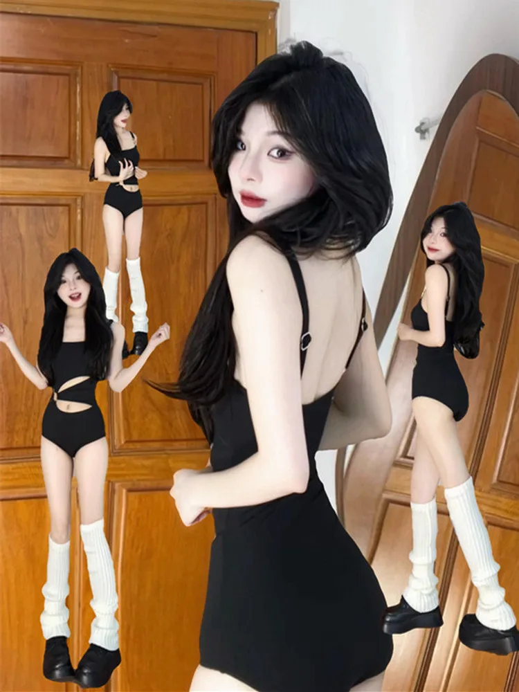 

Женские шорты с высокой талией для пляжа и отдыха, с эффектом похудения, черные, с металлическим блеском, с вырезами, модный дизайн