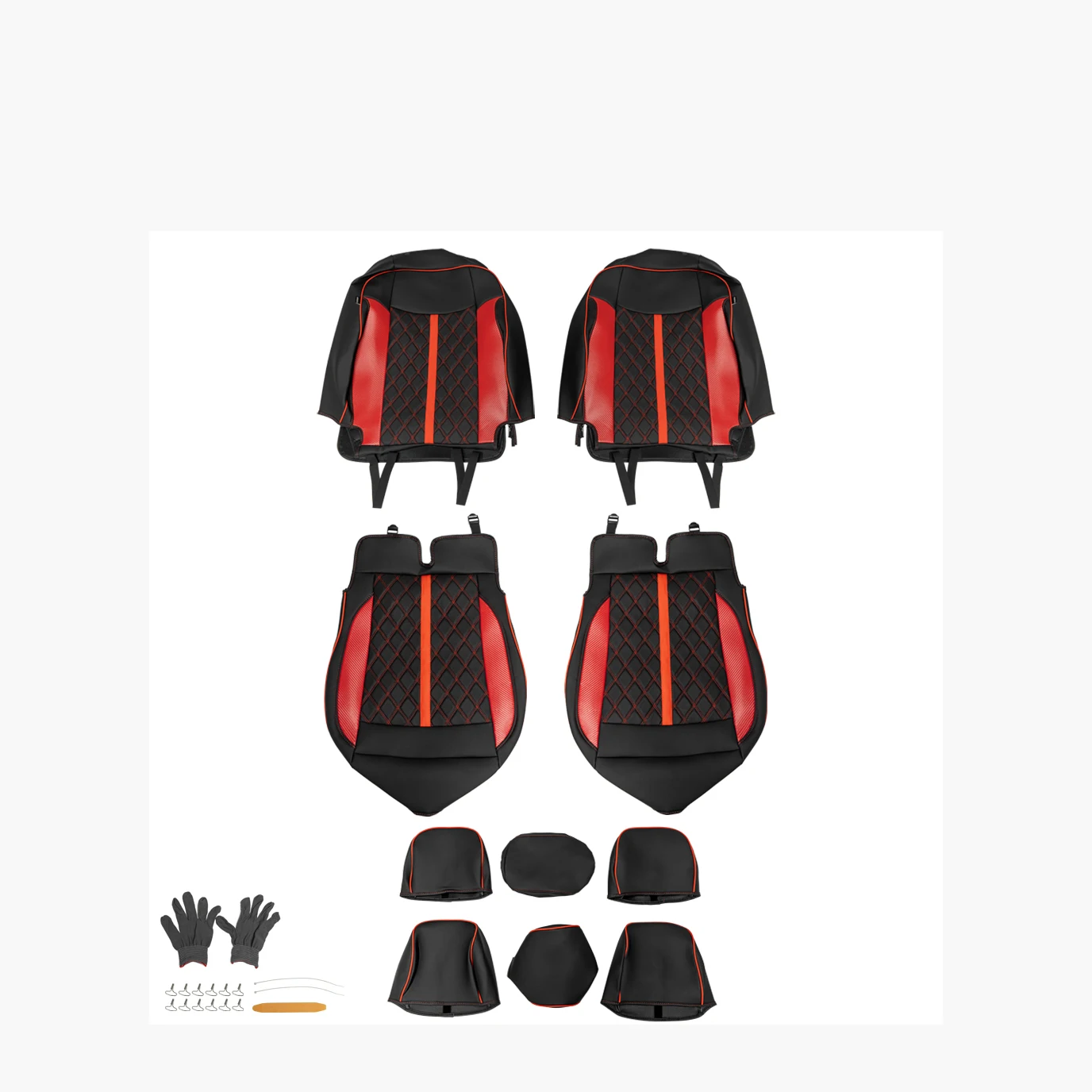 

Artificial Leather Black-red Seat Cover For Toyota Tacoma Offroad Car Parts Accessories Maiker Manufacturer