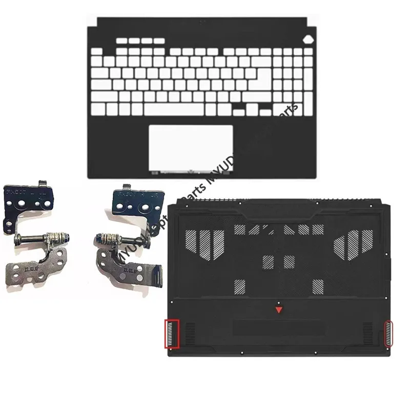 Nouvelles charnières de coque supérieure pour ordinateur portable Asus TUF Gaming F15 FX507 FA507 FX507Z FA507R, repose-poignets, coque inférieure, coque supérieure, charnières d'écran LCD