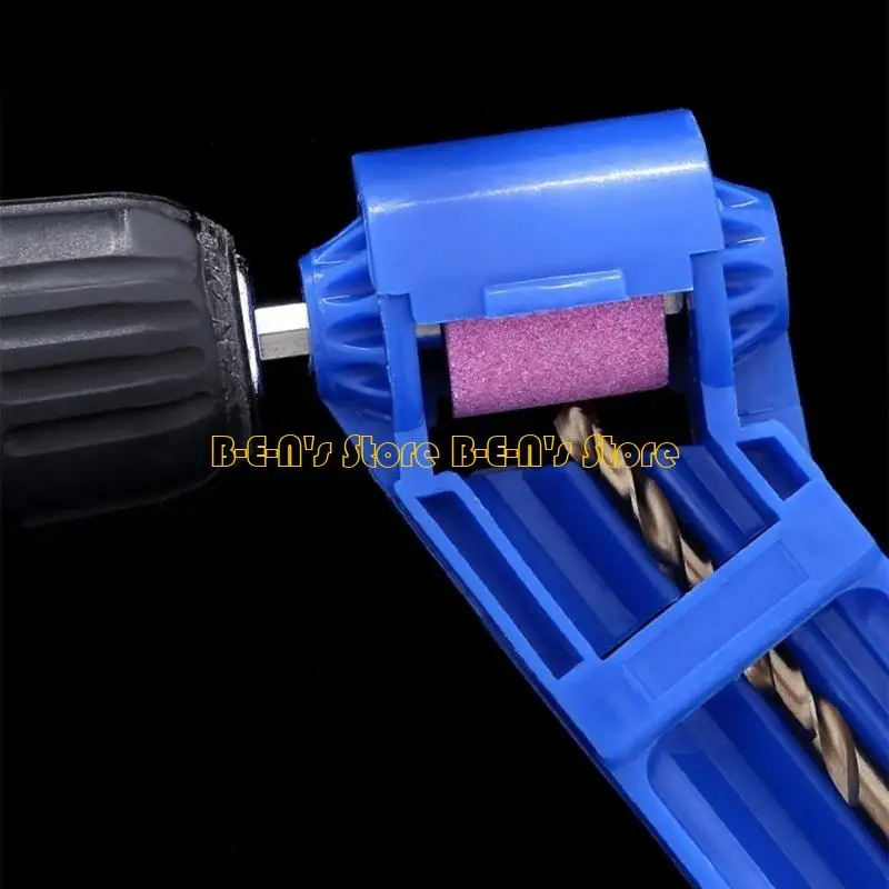 Y1AD Professional Drill Bit Sharpening Jigs Drill Bit Sharpener With 3 Grinding Stone Wheel Enables Precise Tool Maintenance