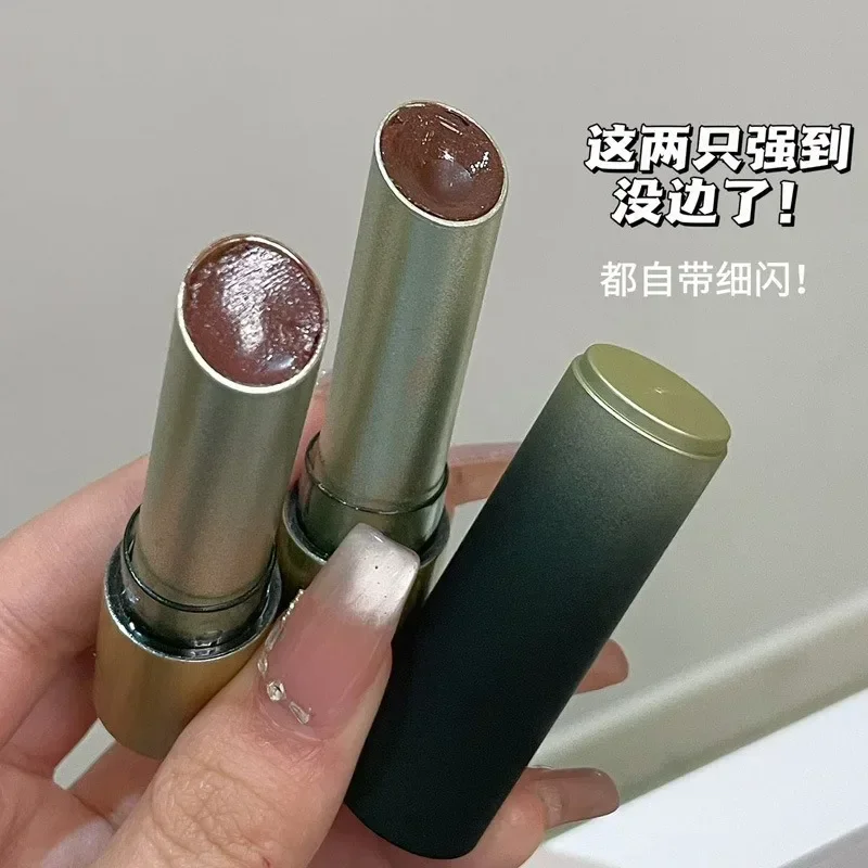 HERORANGE Rossetto idratante a specchio liscio con cuore di pesca - Lucidalabbra solido sbiancante per il trucco delle feste degli studenti COLORE:06