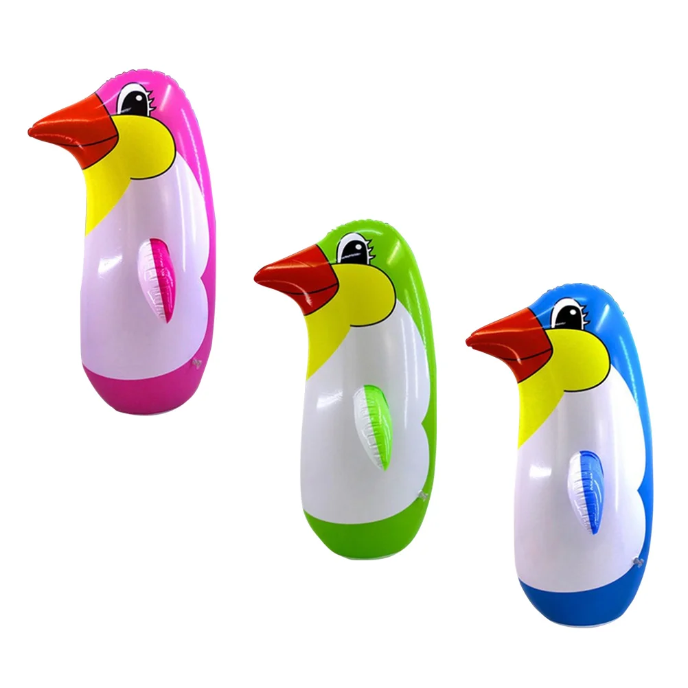 Kids Swimming Pool Inflatable Punching Bag for Take Bath Penguin Accessory Toys Toddlers