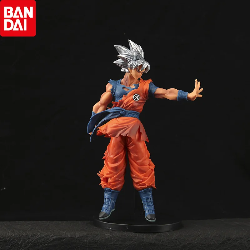 

23cm Dragon Ball Super Anime Model Silver Ultra Instinct Son Goku Figure Kakarotto Figures PVC Grandista Statue Collectible Toy