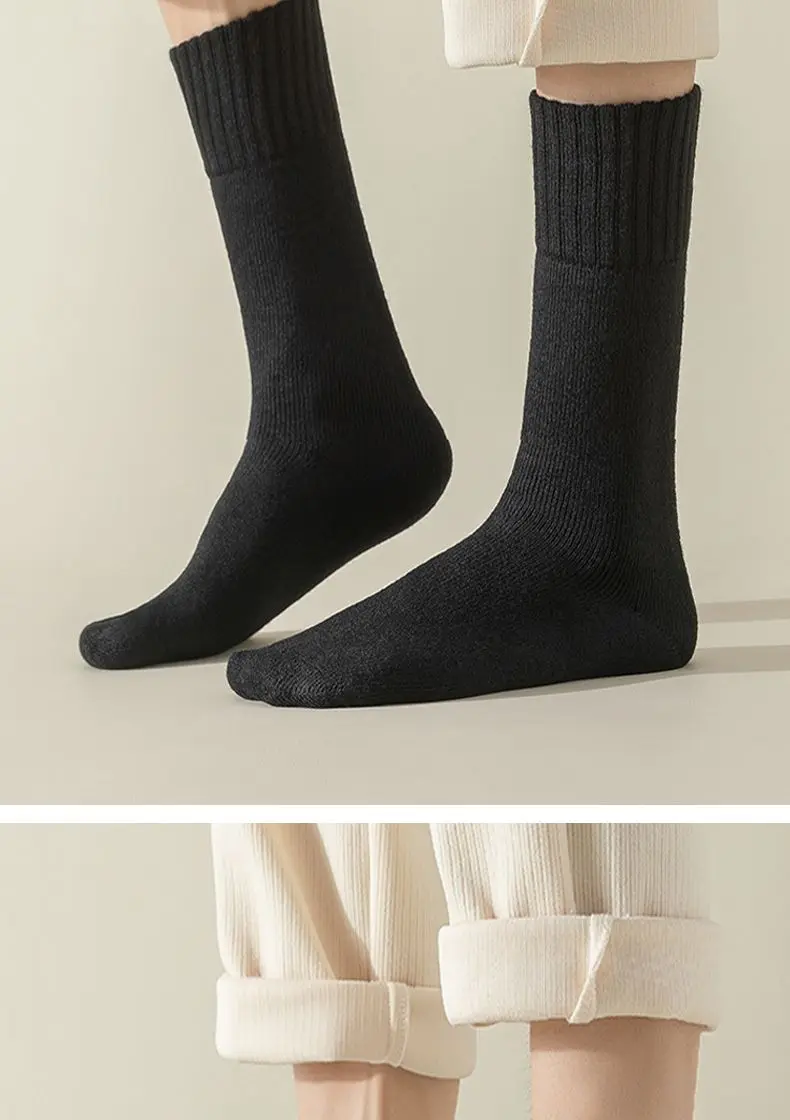 Winter männer Verdickte Warme Socken Plus Große Größe Hohe Qualität Kaschmir Socken Harajuku Retro Casual Terry Schnee Socken – Detail 18