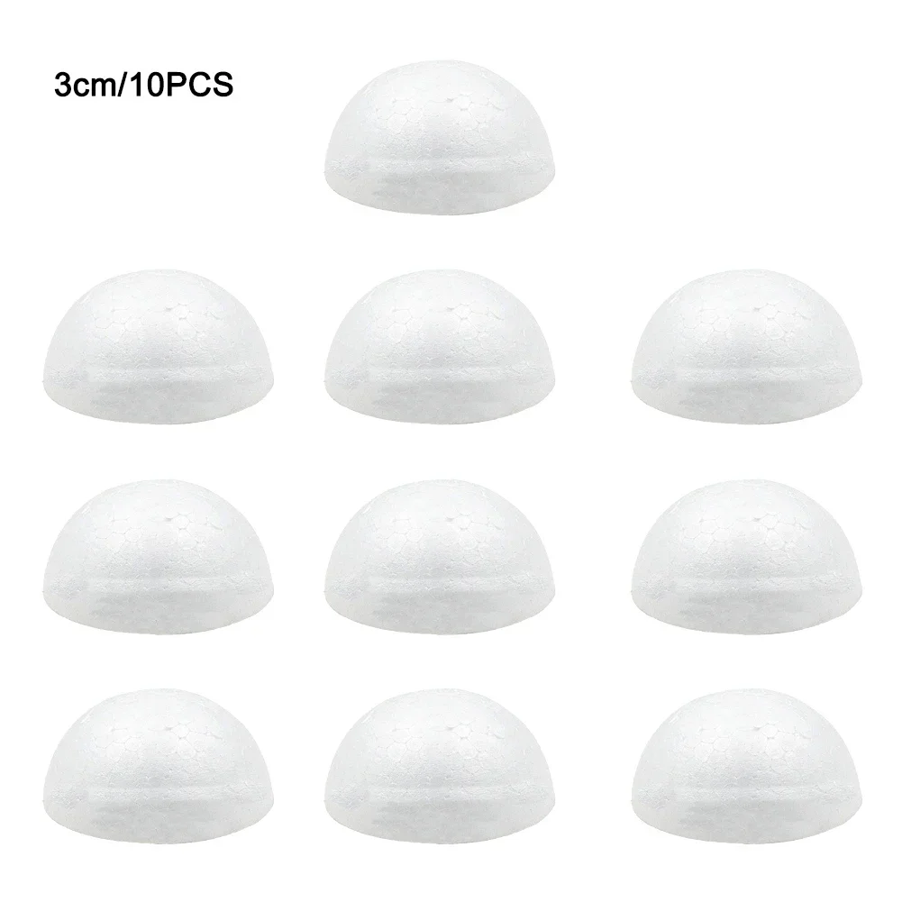 High Quality Brand New Foam Ball Hemisphere Blank Round Christmas DIY Decoration Ornaments Parties Polystyrene