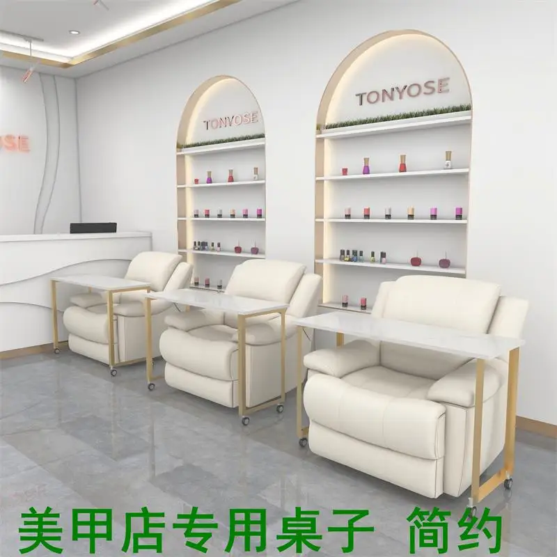 Removable single-layer Japanese manicure table matching manicure sofa table High Quality - zdjęcie 1
