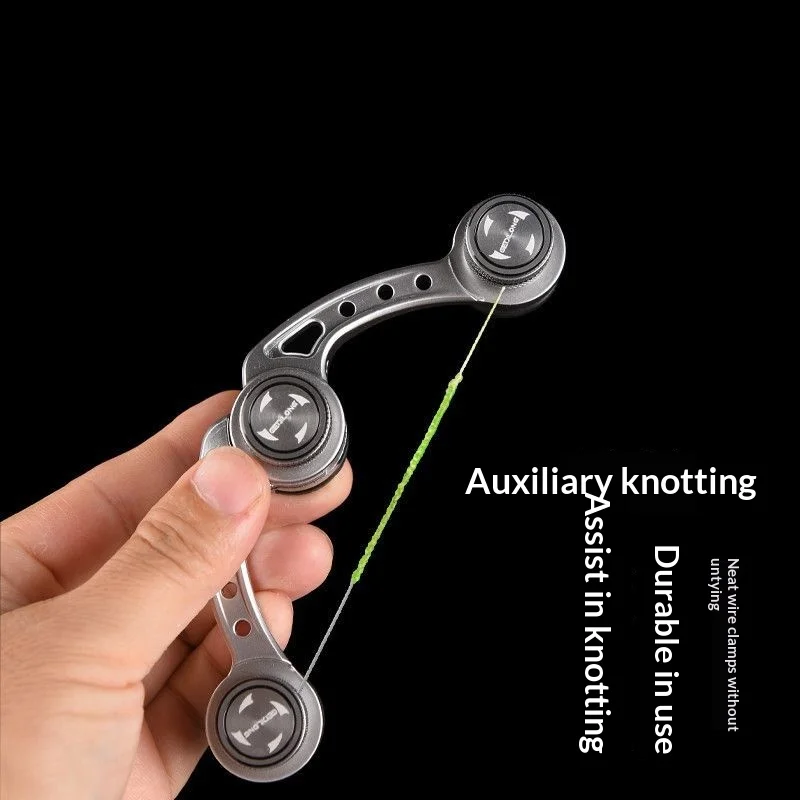 Angelausrüstung aus Luftfahrt-Aluminium: Knotenmaschine für GT, FG, PR Knoten, Schnurverbinder, Spulenwickler, Angelschnur-Knotenhilfe – Detail 2