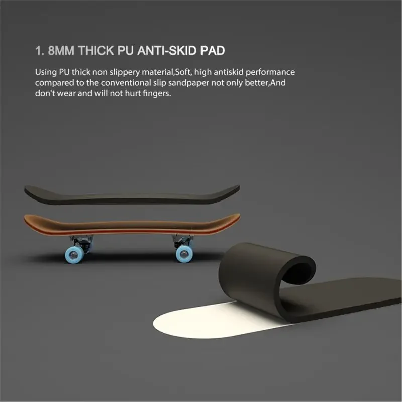 Professionelles Finger-Skateboard, fünflagiges Ahornholz, Lager, Legierungsrad, Fingerspitzen-Skateboard, Veranstaltungsort, schwingbares Spielzeug, Geschenk für Kinder und Jungen