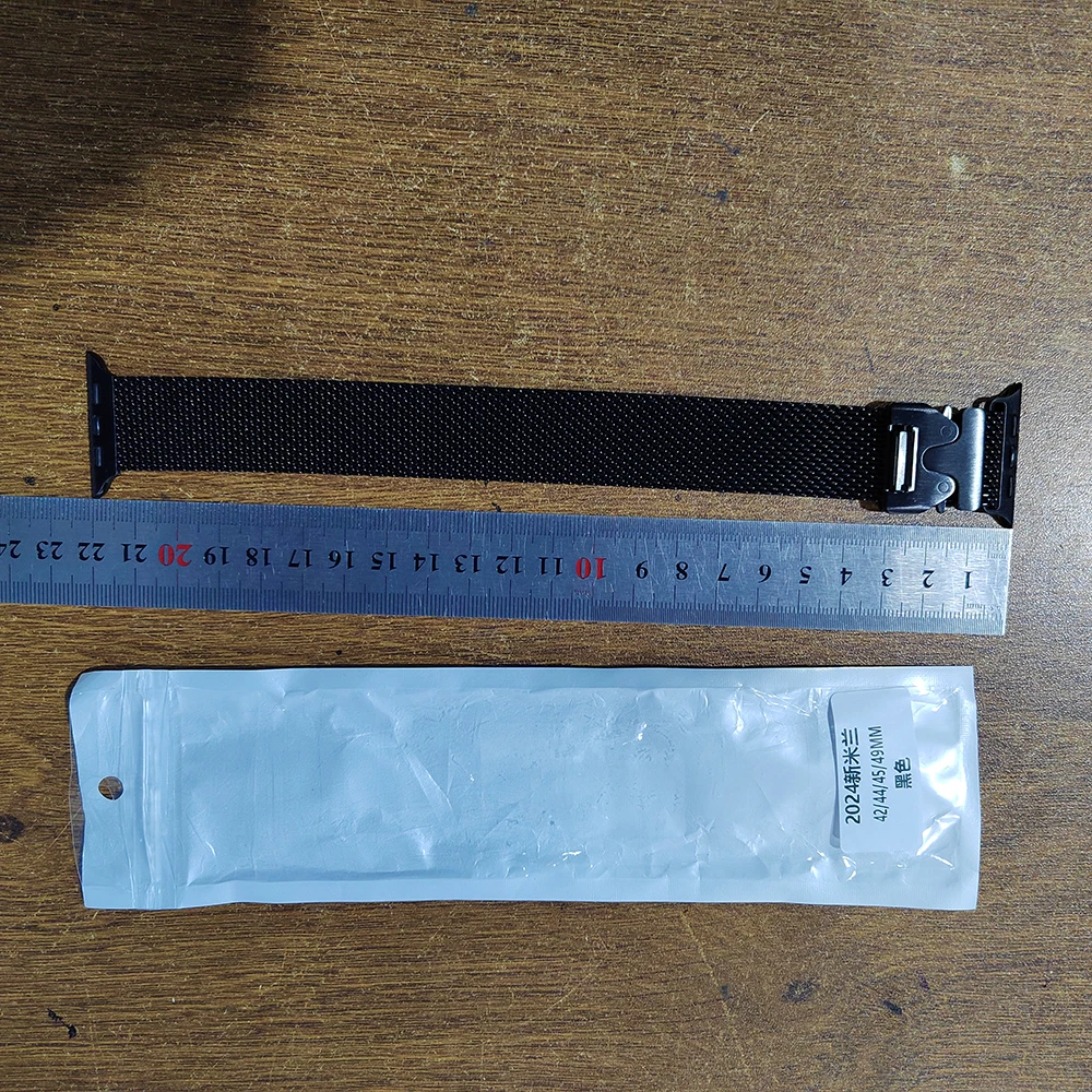 حزام حلقي ميلاني للساعة ، سوار ألترا 2 ، 49 تفاحة ، 45 من ، 46 من ، 44 من ، 42 من ، 41 من ، 40 من ، 38 من ، سوار ، iWatch Series 10 ، SE ، 9 ، 8 ، 7 ، 6 ، 5