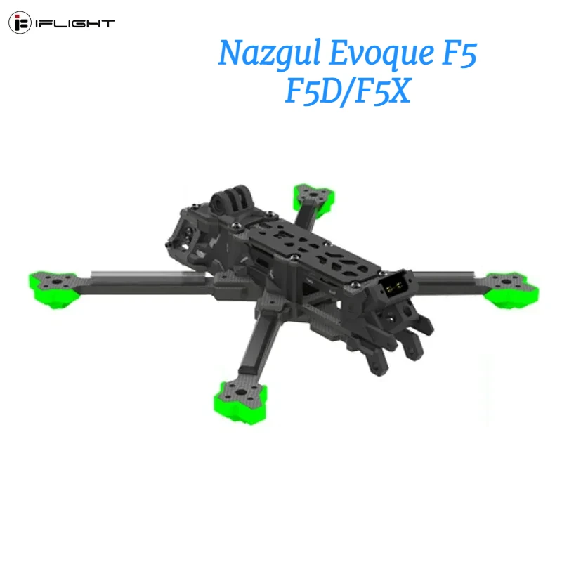 Iflight Nazgul Evoque F5 V2, zestaw ramy Fpv F5d / F5x Hd 5-calowa rama, ramię 6 mm do wyścigów Fpv, dron wyścigowy Rc