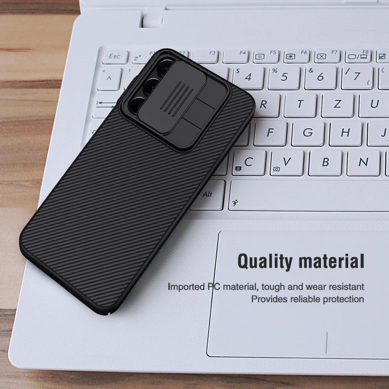 Funda Nillkin para Samsung Galaxy A16 A15 5G / A15 4G, Carcasa Rígida de PC con Protección de Cámara Deslizante de 360° y Lente de Privacidad