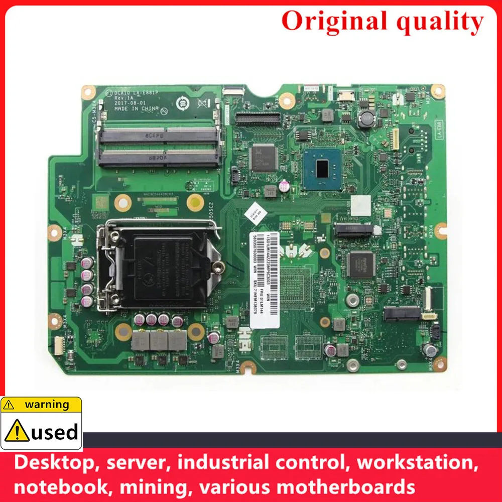 

Used 100% Tested DCA10 LA-E881P AIO 520-24IKL AIO 520-22IKL motherboard Mainboard For Lenovo All-in-One F0D4 F0D1 B250 DDR4