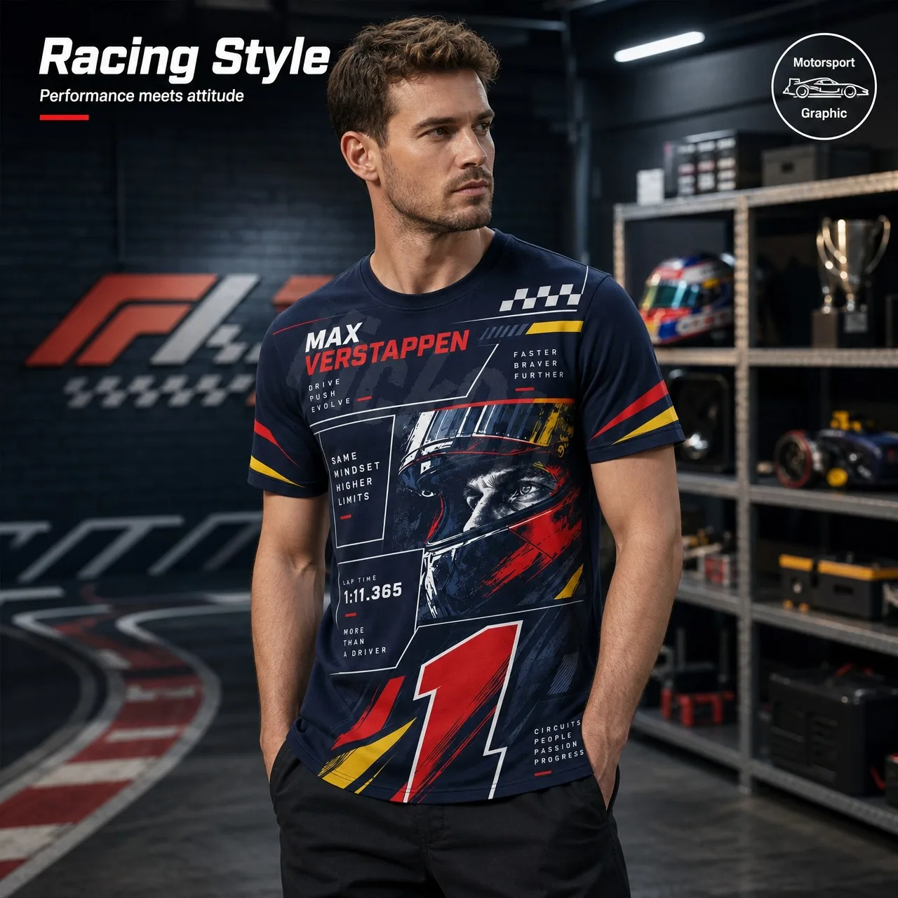 2026 Max Verstappen No.1 Racing T-Shirt Print Oracle Jersey Quick Dry Unisex Summer Outdoor Sports Casual Short Sleeve Tops Moto
