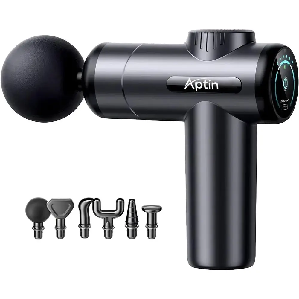 

Portable Deep Tissue Muscle Massage Gun – 99-Speed Handheld Percussion Massager with LCD Display, Quiet Motor, 6 s & Carrying Ca