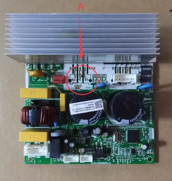 New UniX-Midea air conditioning DC fan motor driver board DCFANT2(MN103DF46XEA-PS219C4).JD.TY.MMK.MP1-1