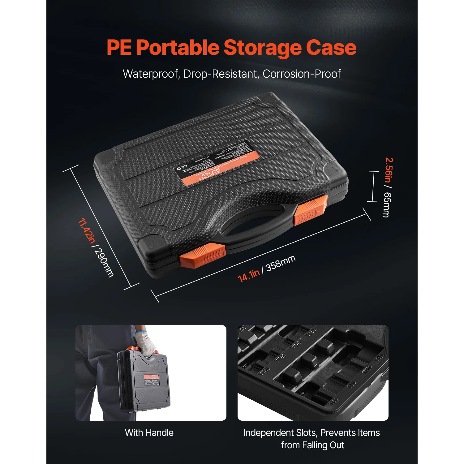 SucceBuy Torx Bit Socket and External Torx Socket Set 60-Piece T6-T70 TT6-TT70 TP8-TP60 E4-E24 S2 Alloy Steel and Cr-V Steel