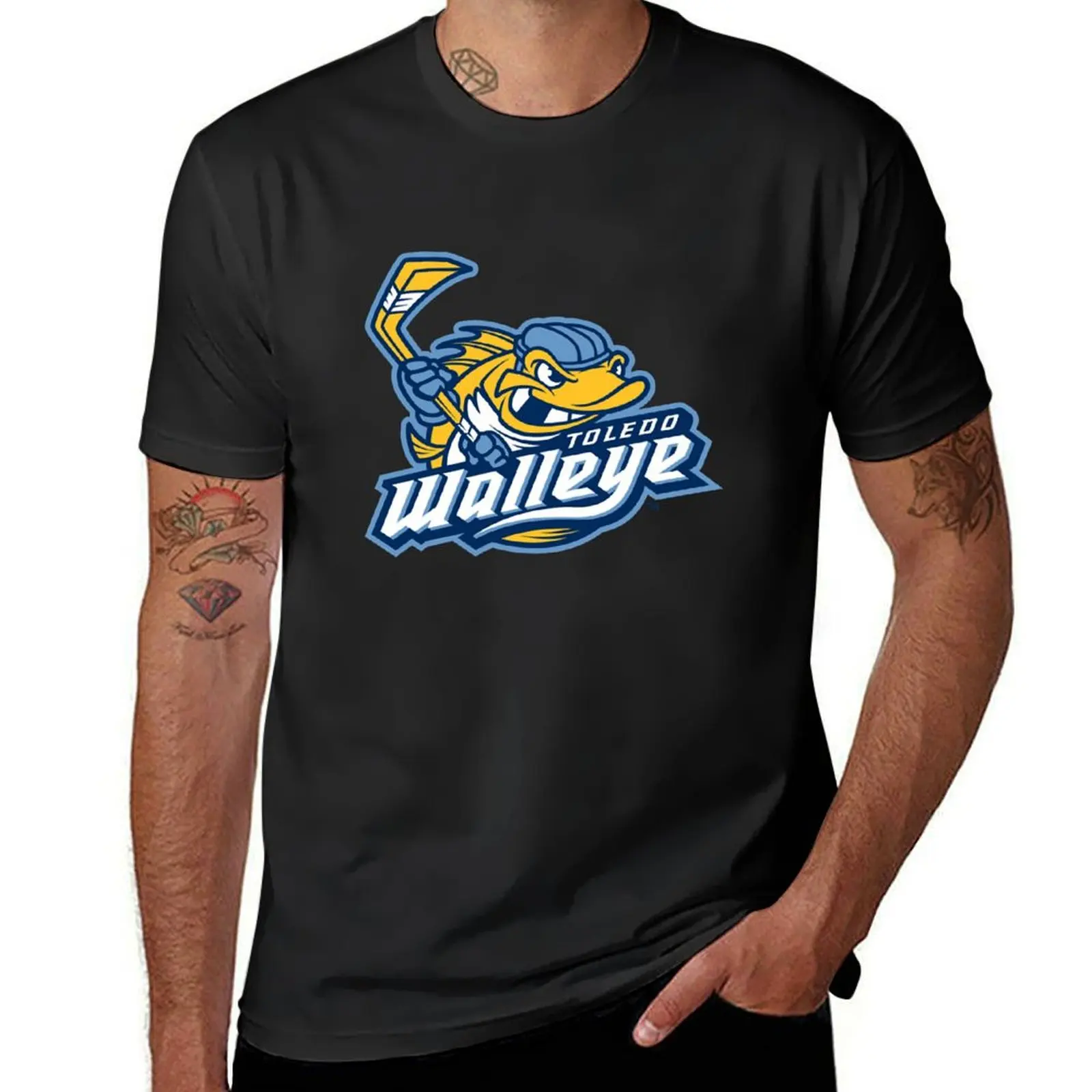 Walleye-Toledo T-Shirt sports fans oversized mens plain t shirts