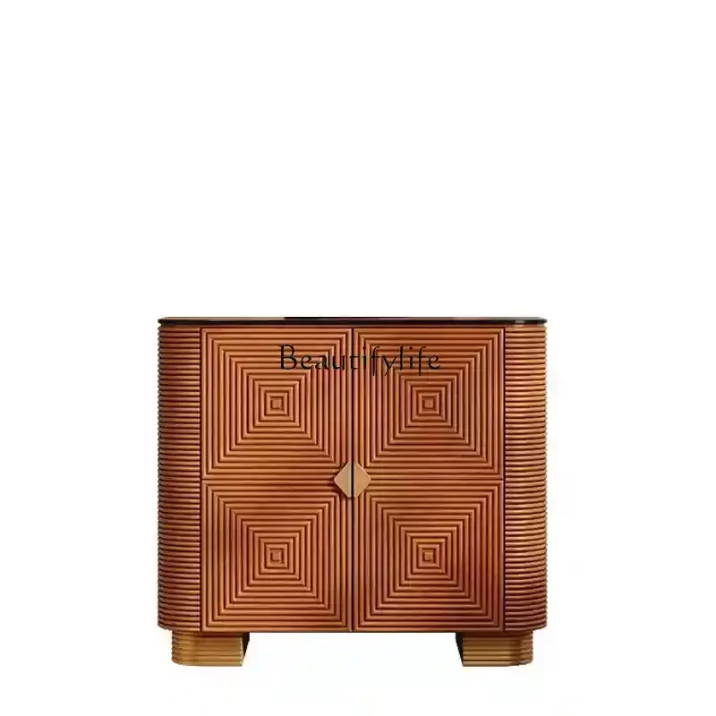 

Light luxury door cabinet, antique style, side cabinet, advanced sense of home storage