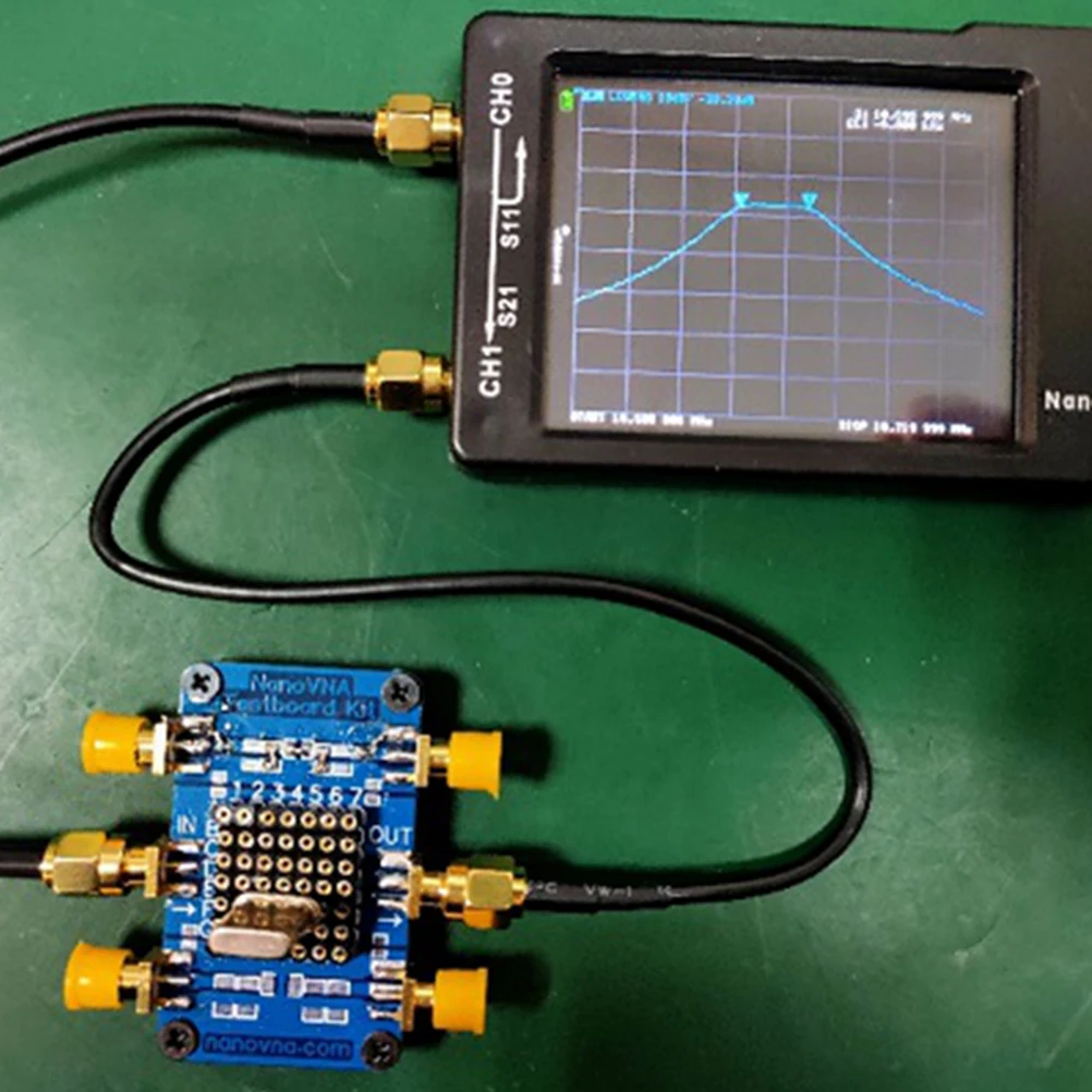 

1Pc Test Board Network Analyzer Suite SMA Connectors Copper Spacers DIP Pads Devices Vector Filter Attenuation