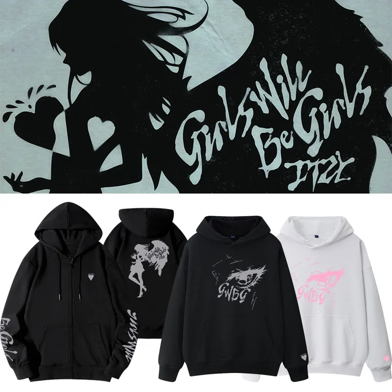 

Loose Fit Hoodie Jacket Album Inspired Oversized Sweatshirt Women's Spring Autumn Comfortable Cotton Polyester Blend