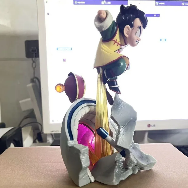 26 سنتيمتر لعبة دراغون بول الشكل سون جوهان سوبر سايان أنيمي جمع نموذج بولي كلوريد الفينيل سطح المكتب زخرفة زينة هدايا العيد ألعاب أطفال #4