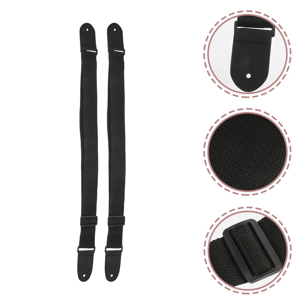 

2 Pcs Thickened Guitar Strap Adjustable Length Strong Load Bearing Anti Wear Oxford Cloth Electric Acoustic Ukulele Sling