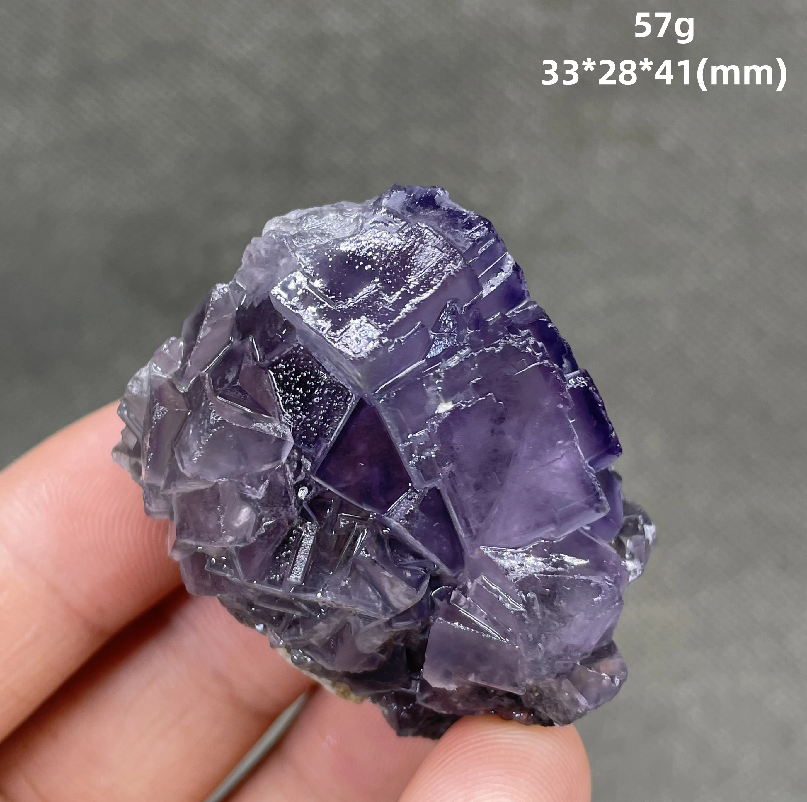 BEST! 100% Natural Inner Mongolia cube purple fluorite mineral specimens Stones and crystals