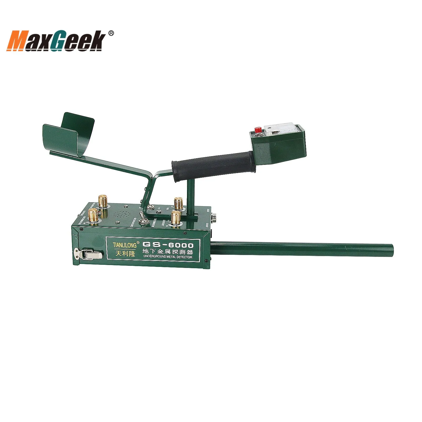 Imagem -04 - Mini Detector de Metal Subterrâneo Caçador de Tesouros com Auscultadores Tela Led de Profundidade Máxima 8.5m Maxgeek-gs6000