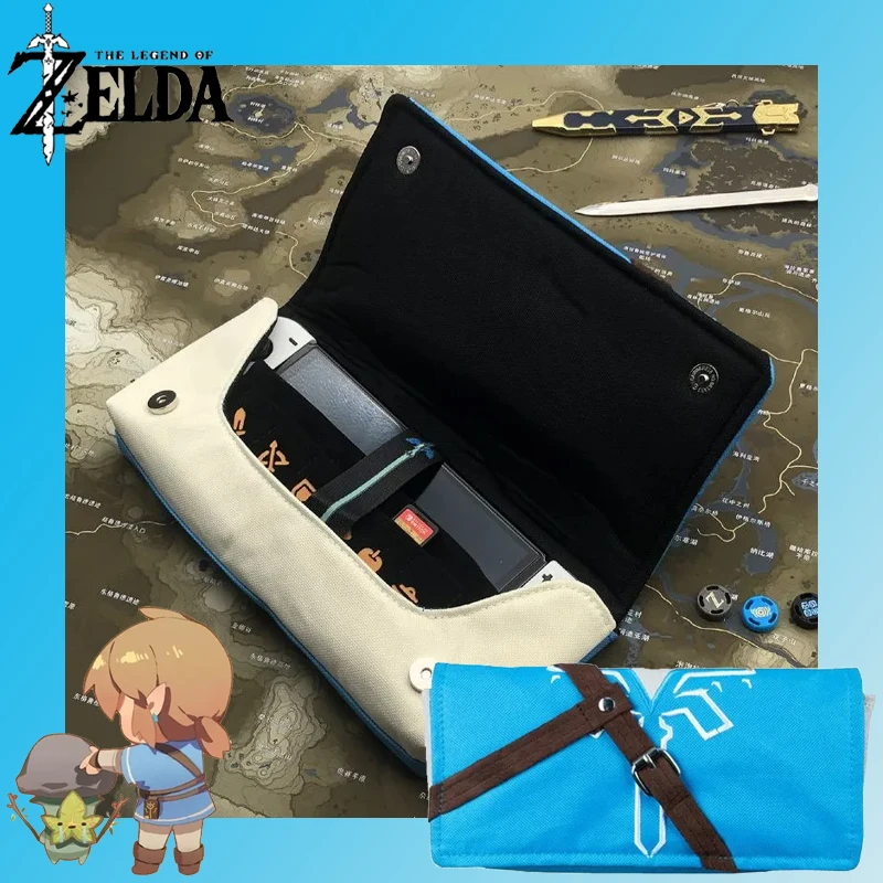 Zelda Tears of The Kingdom Switch For Nintendo Switch OLED NS Host Game Card Storage Bag Portable Travel Bag Switch Accessories