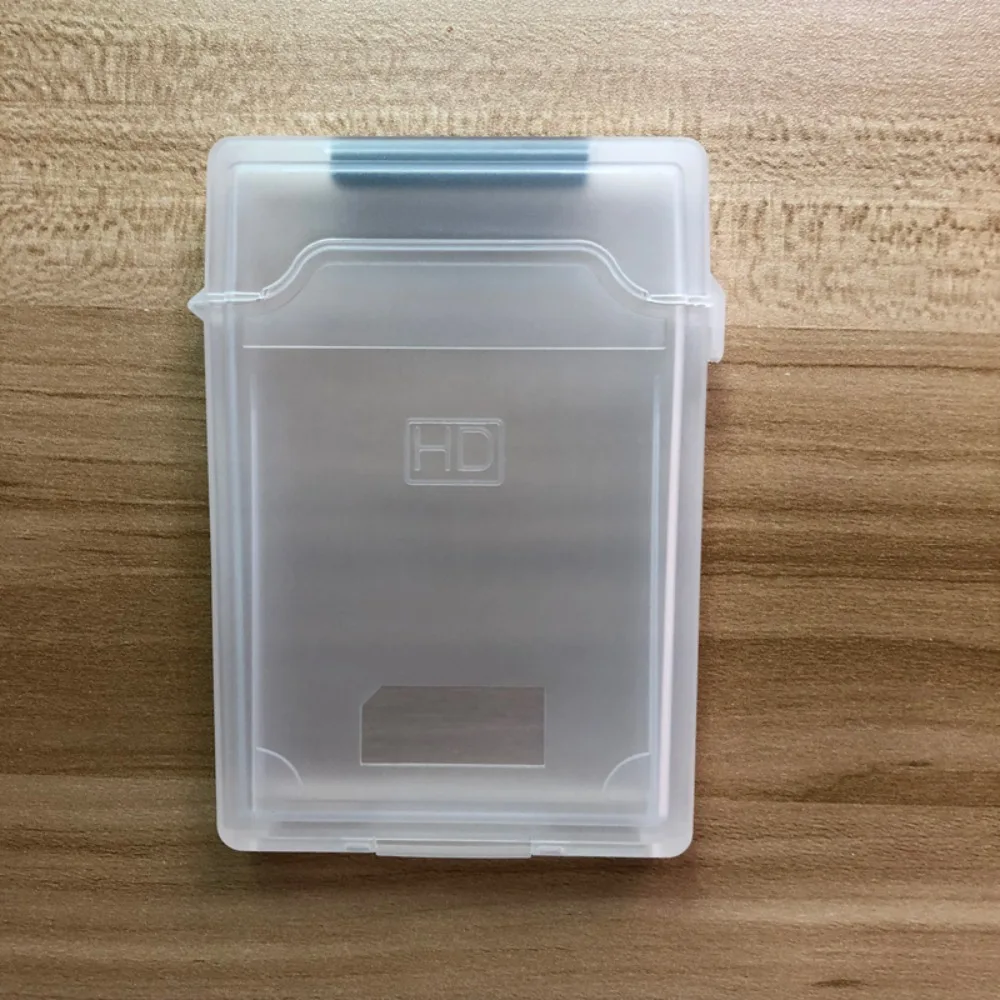 Caja de almacenamiento con diseño de hebilla protectora rota, carcasa de HDD de 2,5 pulgadas, caja de protección de unidad de disco duro