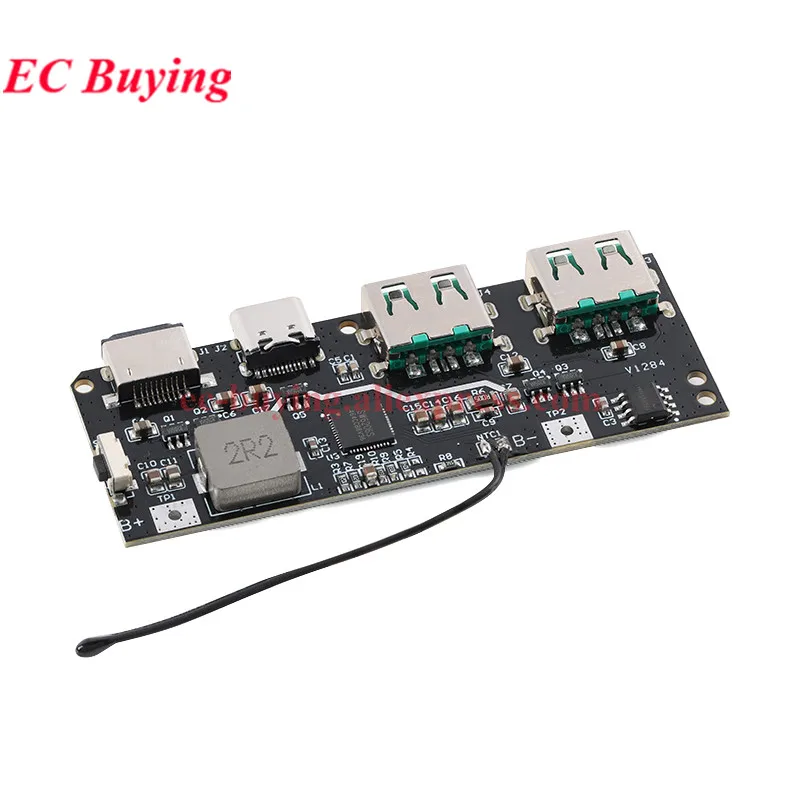 10Pcs/1pc 22.5W Power Bank 5-Port Bidirectional Fast Charging Module Circuit Board DIY Motherboard Kit QC4+PD3.0 Quick Charger