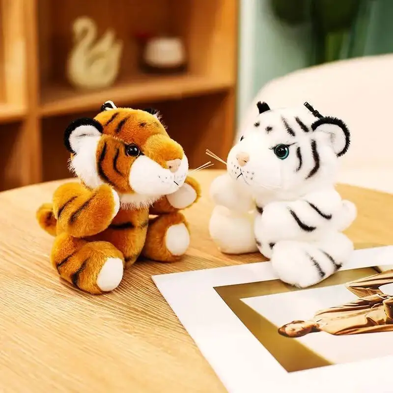 Real Life Baby Tiger Plush Toy Stuffed Soft Wild Animal Forest Tiger Pillow Dolls for Kids Boys Birthday Gifts Valentine's Day