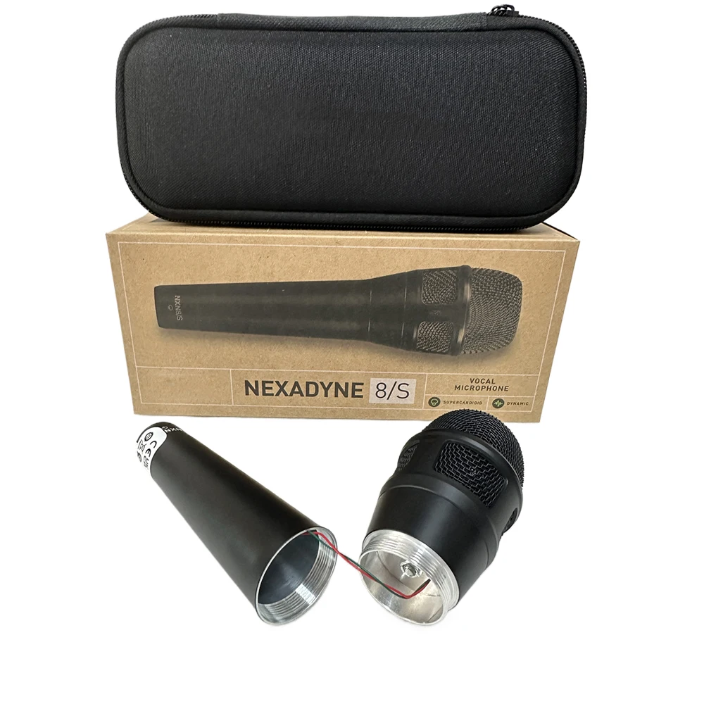Micrófono dinámico supercardioide profesional Paulkitson NXN8/S para voz en vivo micrófono de rendimiento de Karaoke con Estuche de transporte