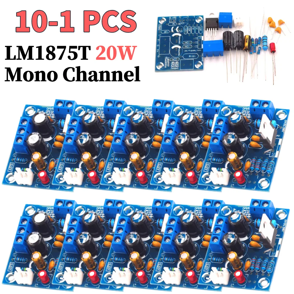 LM1875T Mono Channel Stereo Audio Amplifier Board Module HIFI 20W Speaker Power Amplifier PCB Power Amp Board DIY Kits