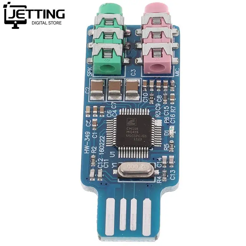 CM108 USB Drive Free USB Sound Card Laptop Computer External Sound Card Module